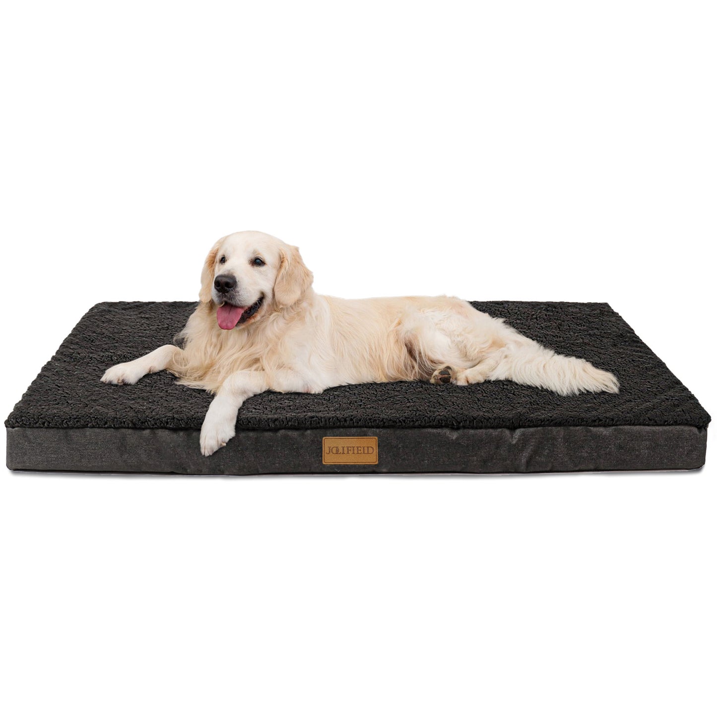 Jolifield Orthopedic dog bed for medium dogs 42*28 in Black